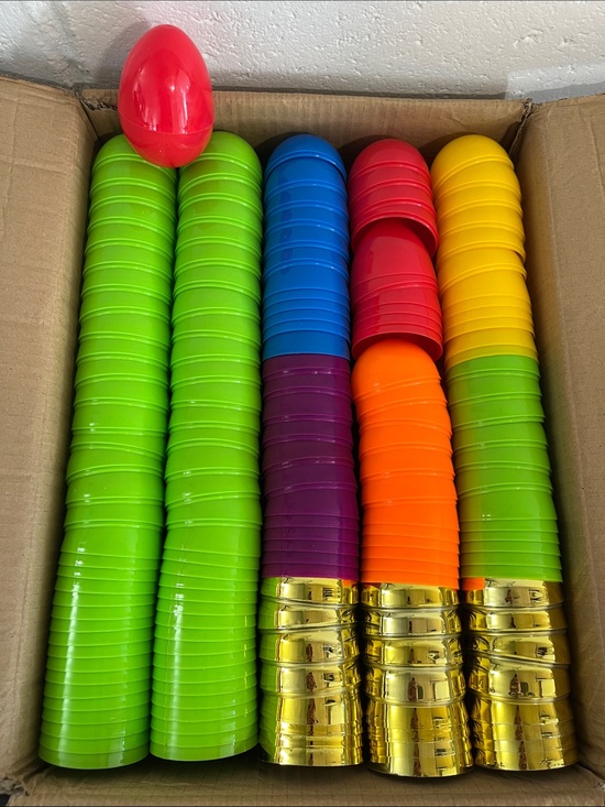 Other - 50 Pc New 4” Plastic Easter Egg Hunt Eggs- Assorted Colors- See Listing